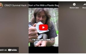 CRAZY Survival Hack | Start a Fire With a Plastic Bag